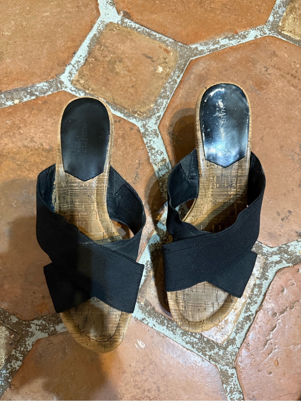 Donal Pliner Black Crisscross Slip-On Sandals - Women